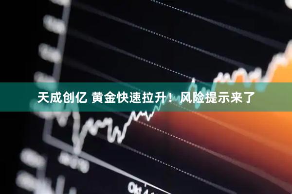 天成创亿 黄金快速拉升！风险提示来了